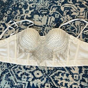 Windsor bustier sequin top NWT